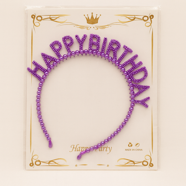 Happy Birthday Headband – Party Crown Hair Accessory
